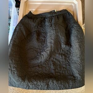 ZARA Girls Black Floral Skirt Sz 11-12